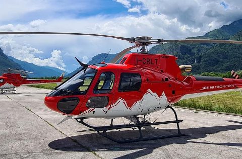Nucleo elicotteri, atterrati a Trento i nuovi H125